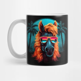 Retro Wave Shetland Pony Horse Mug